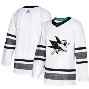 Herren San Jose Sharks Eishockey Trikot Blank 2019 All-Star Weiß Authentic